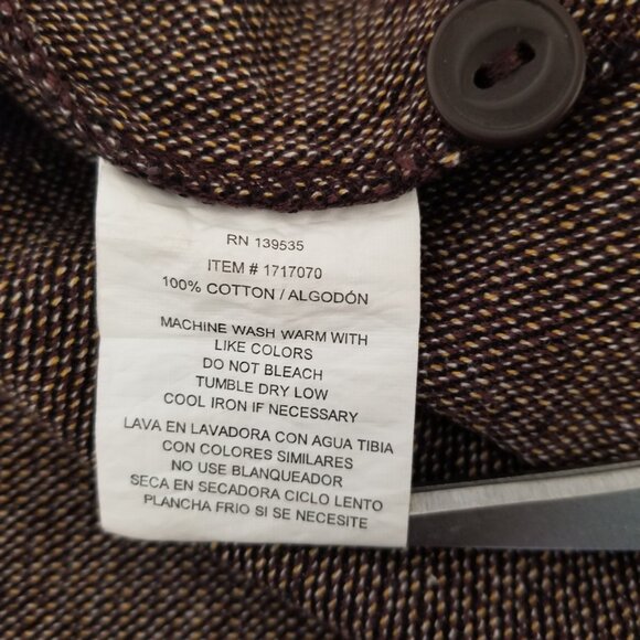 Grayers Cold Weather Mens XXL Brown Cotton Long Sleeve Button Up Shirt Jacket - Picture 16 of 16